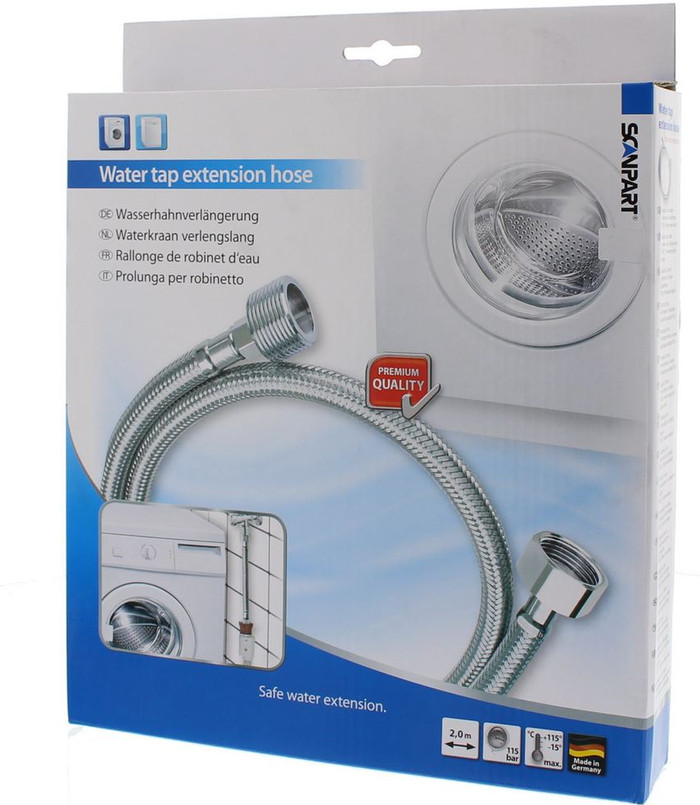 Scanpart Metal Supply Hose Extension 2m packaging