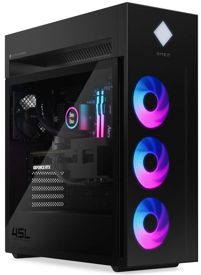 HP OMEN 45L GT22-3981nd linke seite
