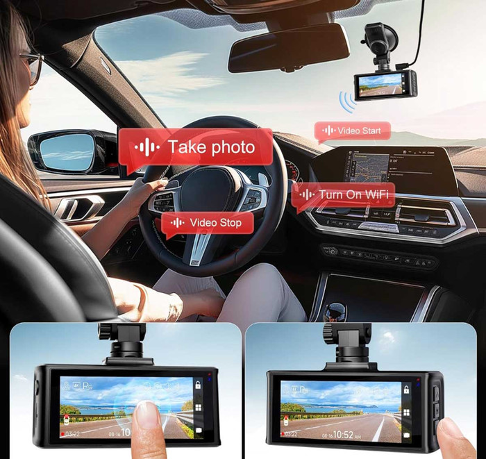 Redtiger F7NT 4K Touchscreen WiFi GPS 2CH 64GB product in use