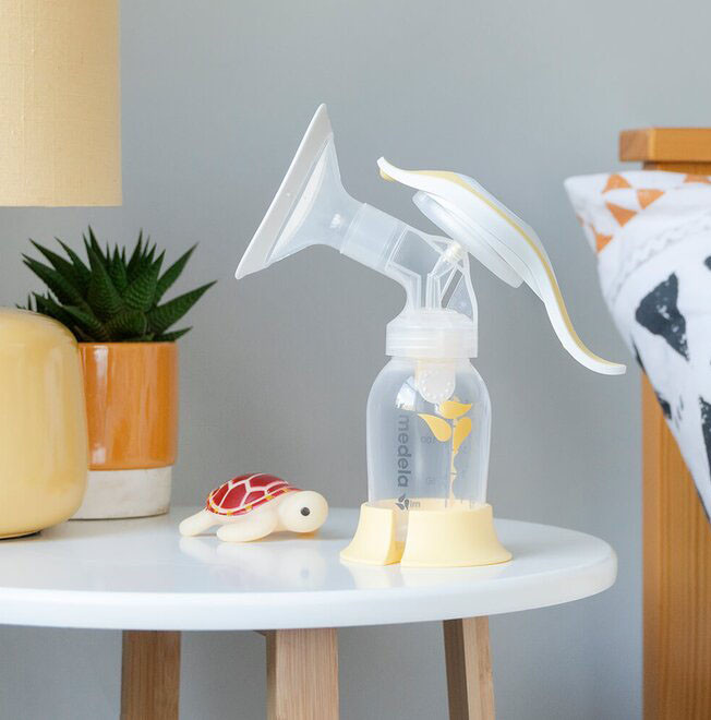 Medela Harmony Essential Pack produkt in gebrauch