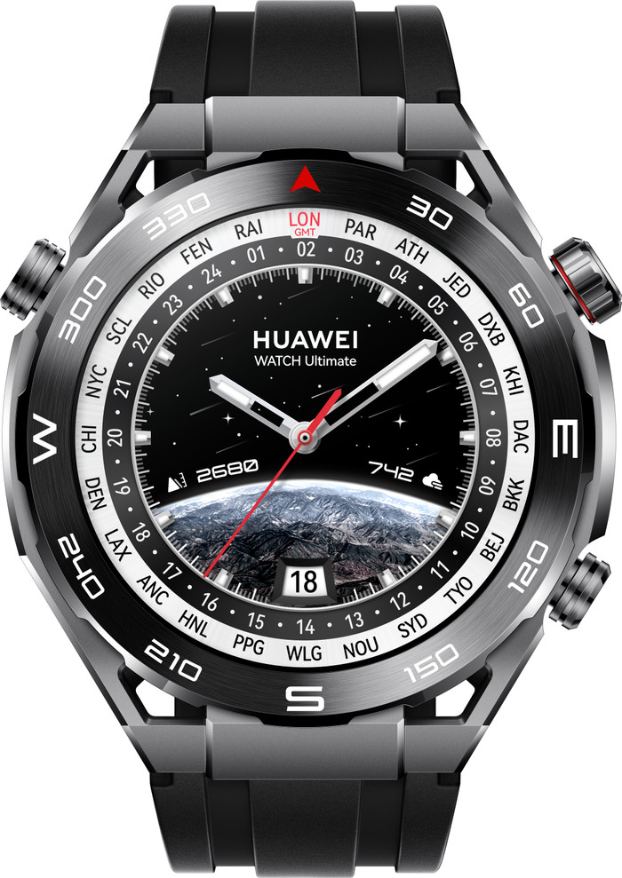 Huawei Watch Ultimate Schwarz vorne