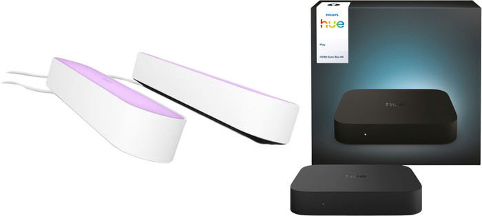 Philips Hue Play Lightbar Weiß Doppelpack + HDMI Sync Box 4K Main Image
