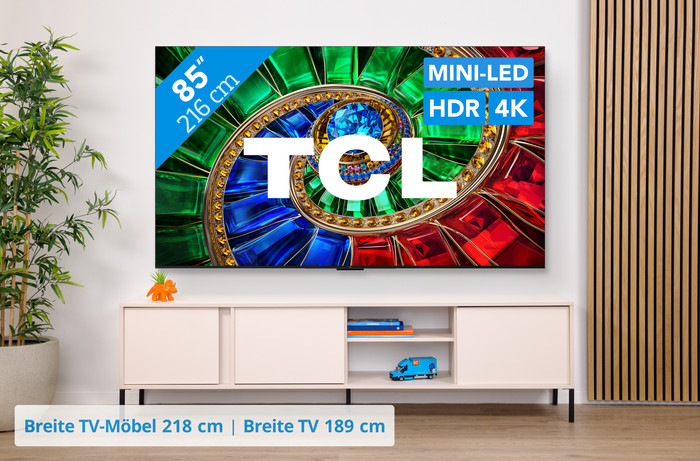 TCL RGB Mini-LED 85 Zoll RM7L (2026) visuelles Coolblue 1