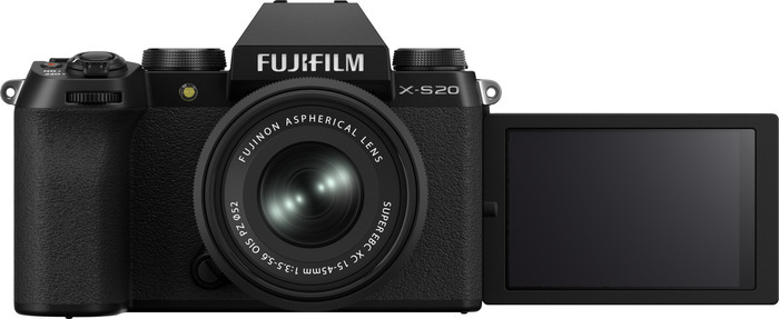 Fujifilm X-S20 Schwarz + XC 15-45mm f/3.5-5.6 OIS PZ vorne