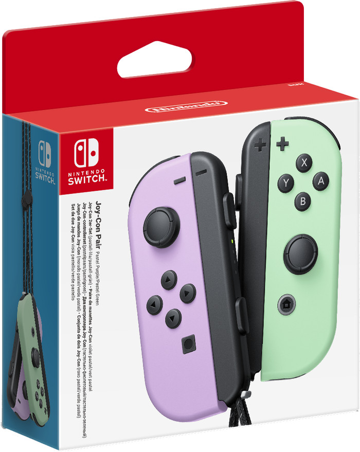 Nintendo Switch Joy-Con Pastel Set Purple/Green packaging