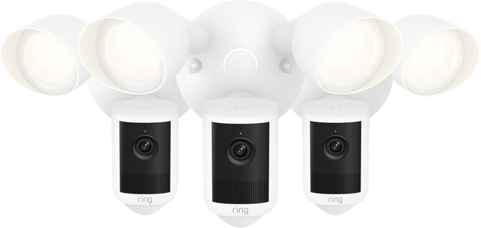 Ring Floodlight Kamera 2. Generation Weiß 3er-Pack Main Image