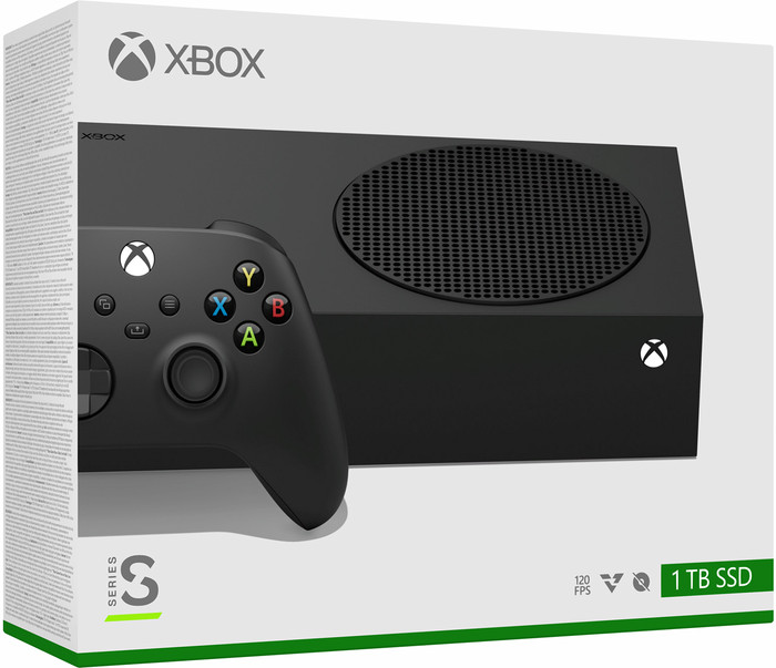 Xbox Series S 1 TB - Schwarz verpackung