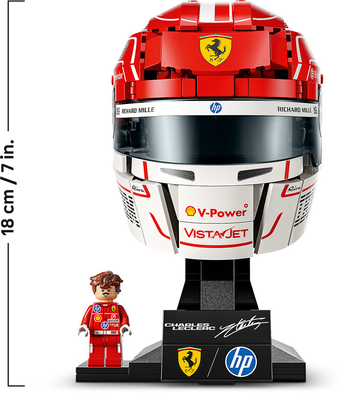LEGO Editions Scuderia Ferrari HP Charles Leclerc Helm 43014 vorne
