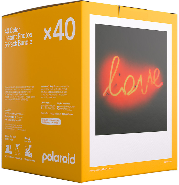 Polaroid Color Instant Fotopapier i-Type Film (40 Stk.) null