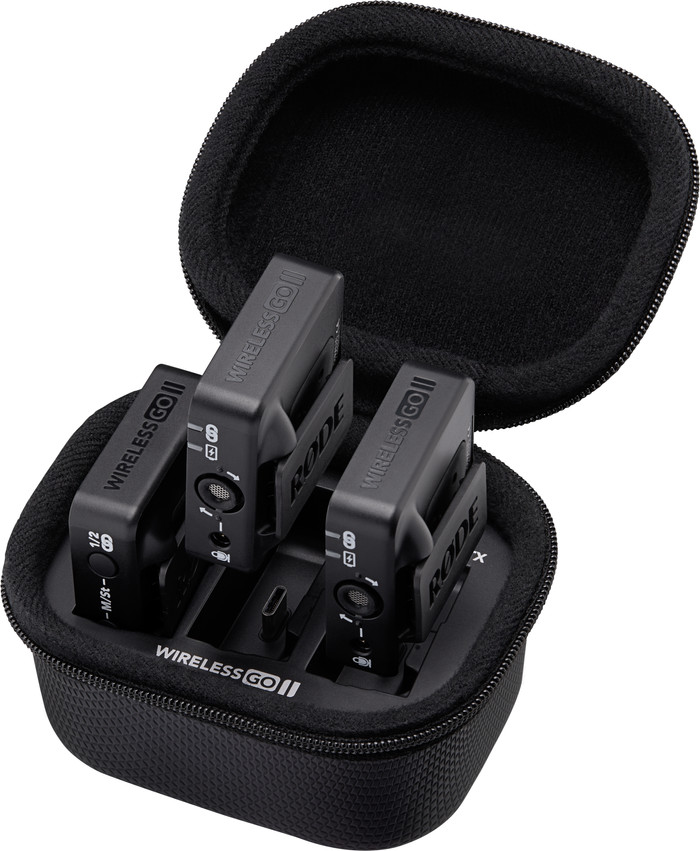 Rode Wireless Go II Charge Case produkt in gebrauch