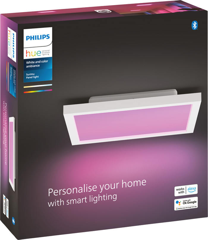 Philips Hue Surimu Panel Light White and Color Square White Main Image
