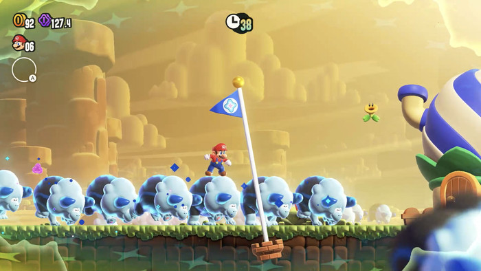 Super Mario Bros. Wonder Nintendo Switch produkt in gebrauch