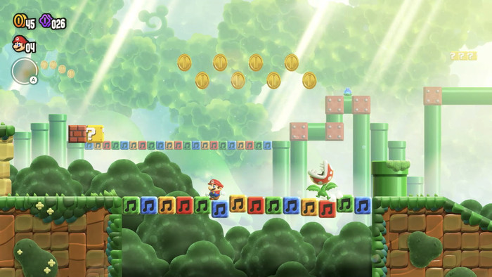 Super Mario Bros. Wonder Nintendo Switch produkt in gebrauch