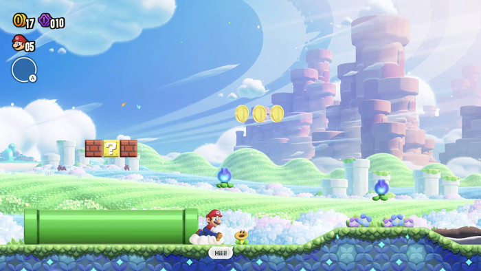 Super Mario Bros. Wonder Nintendo Switch produkt in gebrauch