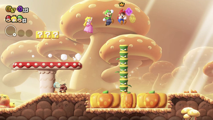 Super Mario Bros. Wonder Nintendo Switch produkt in gebrauch
