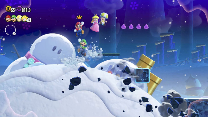 Super Mario Bros. Wonder Nintendo Switch produkt in gebrauch
