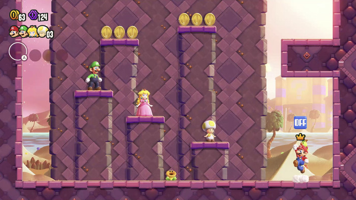 Super Mario Bros. Wonder Nintendo Switch produkt in gebrauch