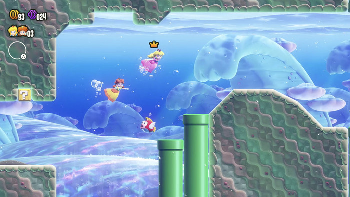 Super Mario Bros. Wonder Nintendo Switch produkt in gebrauch