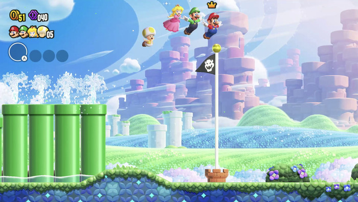 Super Mario Bros. Wonder Nintendo Switch produkt in gebrauch