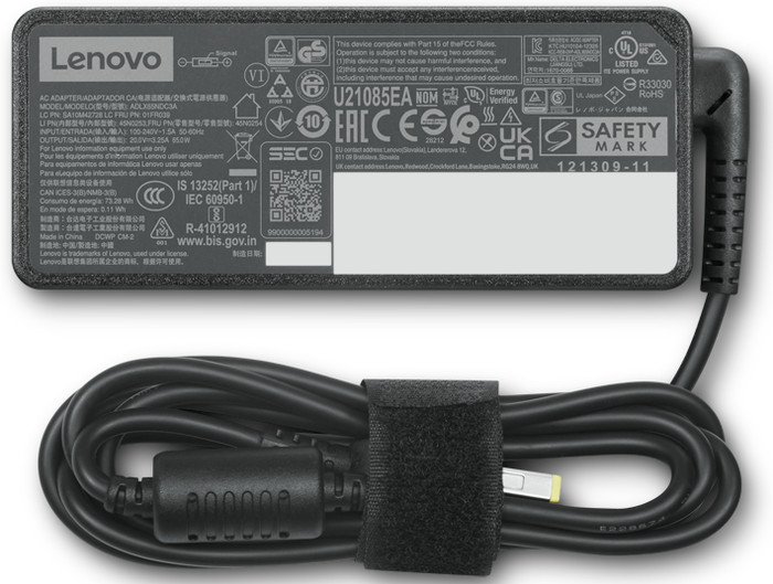 Lenovo ThinkCentre 65W Power Adapter (Slim Tip)-EU back