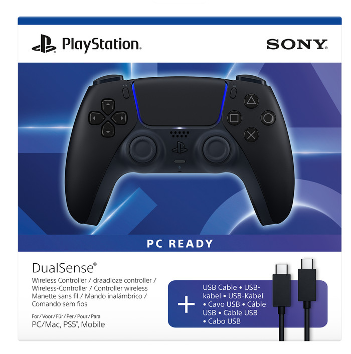 Sony PlayStation 5 DualSense Wireless Controller with USB Cable packaging
