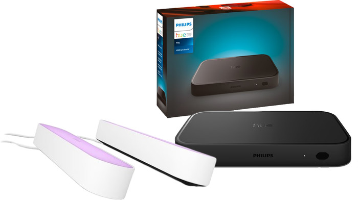 Philips Hue Play Lightbar White & Color Weiß Doppelpack + HDMI Sync Box 8K Main Image