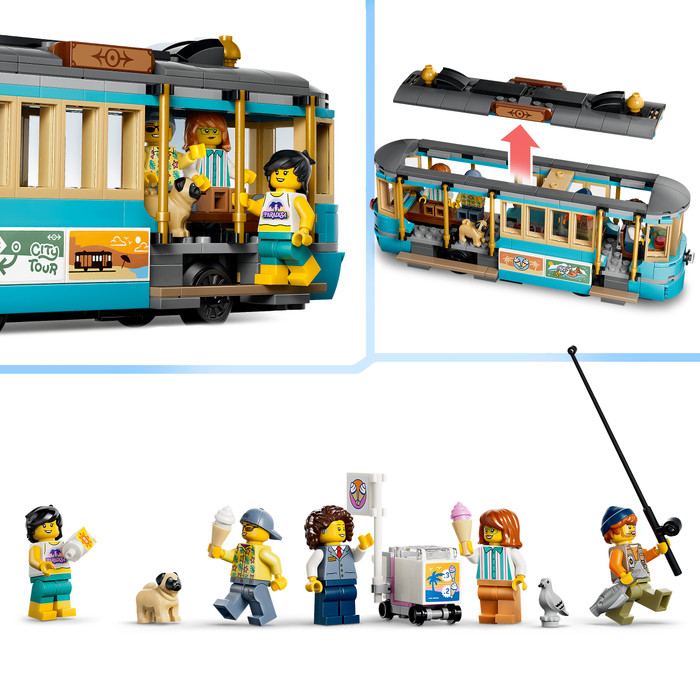 LEGO City Klassische Strandstraßenbahn 60506 detail