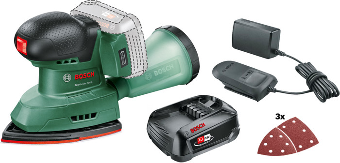 Bosch EasySander 18V-8 + Bosch Starterset 18V 2,5-Ah-Akku Main Image