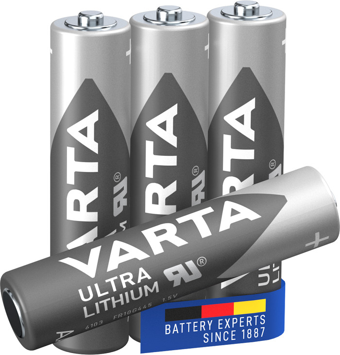 VARTA Ultra Lithium AAA Blister 4 Units front
