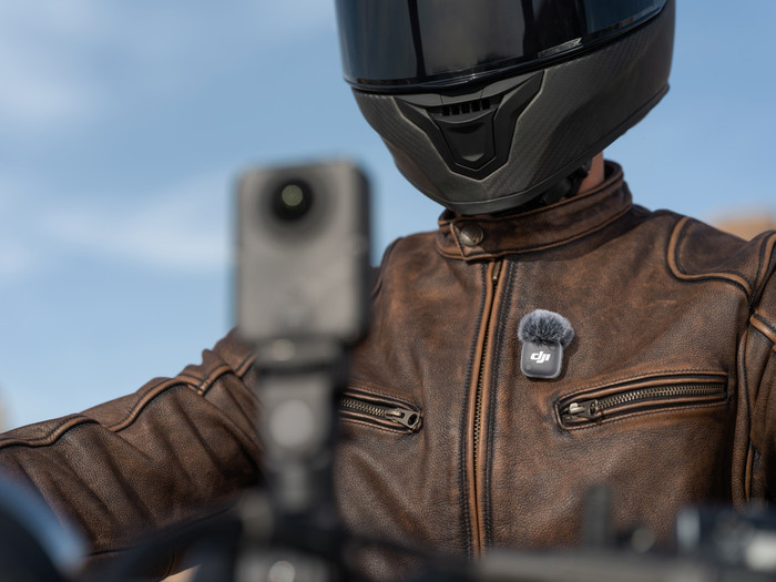 DJI Osmo 360 II Limitless Riding Combo product in use