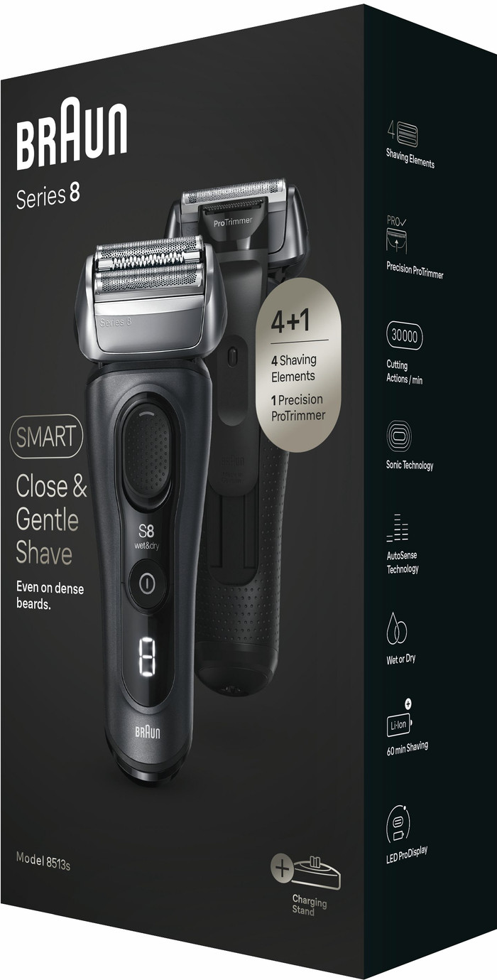 Braun Series 8 8513s Grau verpackung