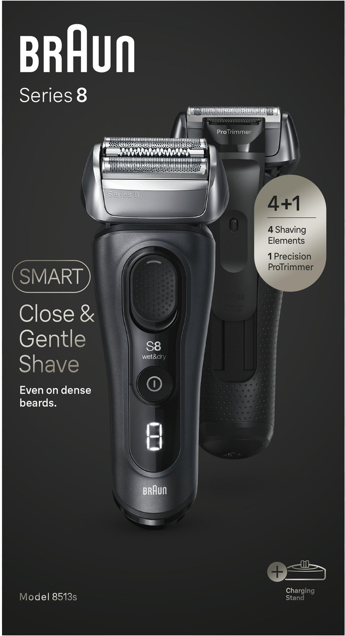 Braun Series 8 8513s Grau verpackung