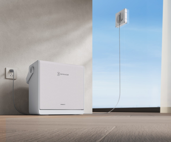 Ecovacs WINBOT W2S Pro Omni product in use