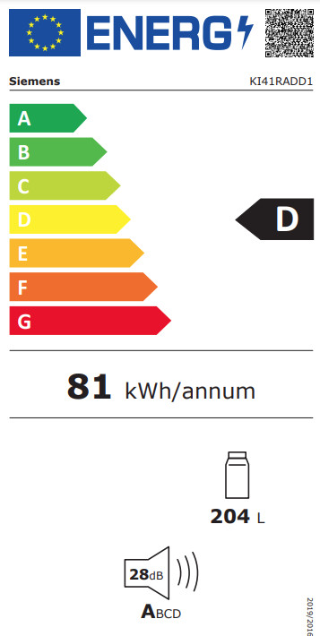 Siemens KI41RADD1 energy label