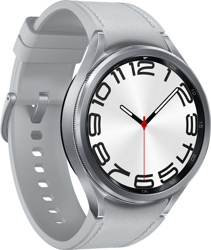 Samsung Galaxy Watch6 Classic Silber 47mm linke seite