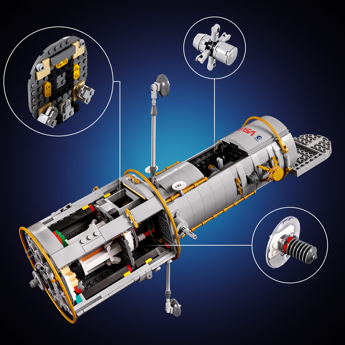 LEGO Icons Hubble-Weltraumteleskop 11382 detail