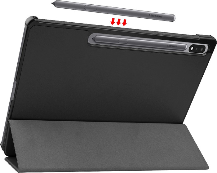 Just in Case Smart Tri-Fold Samsung Galaxy Tab S9/S9 FE/S10 FE/S10 Lite Book Case Black null