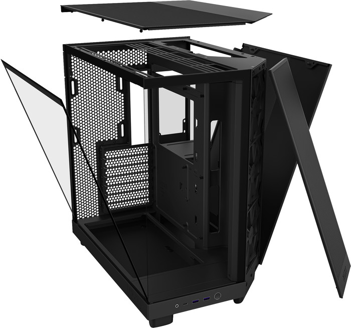 NZXT H6 Flow Schwarz visueller lieferant