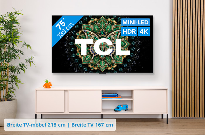TCL QD Mini-LED 75 Zoll C69K Pro (2026) visuelles Coolblue 1