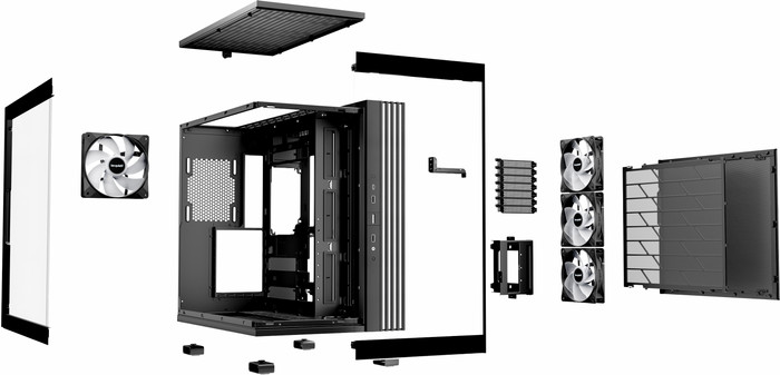be quiet! LIGHT BASE 600 LX Schwarz innen