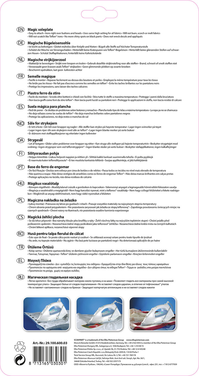 Scanpart Teflon Soleplate Universal null