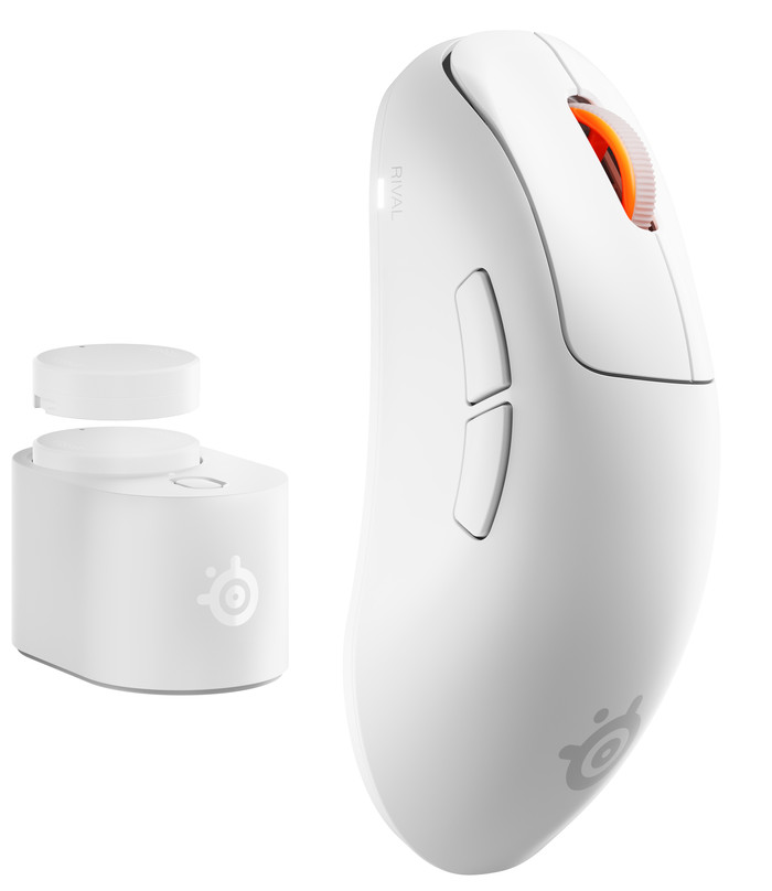 SteelSeries Rival Pro WL Wireless Gaming Mouse White combined product