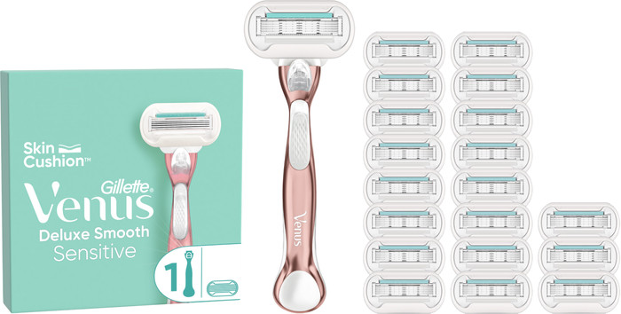 Gillette Venus Deluxe Smooth Sensitive + 19 Ersatzklingen Main Image