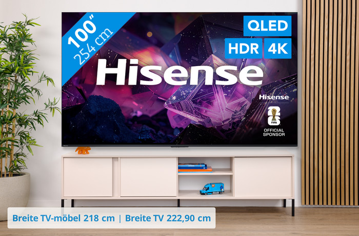 Hisense QLED 100 Zoll E79S PRO (2026) visuelles Coolblue 1
