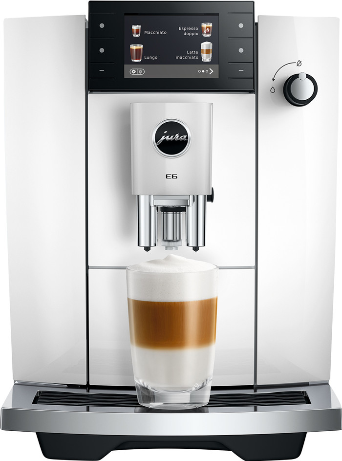 JURA E6 Piano White (ED) vorne