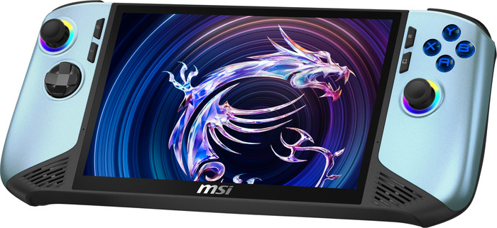 MSI Claw 8 AI+ A2VM Glacier Blue Edition-250NL right side