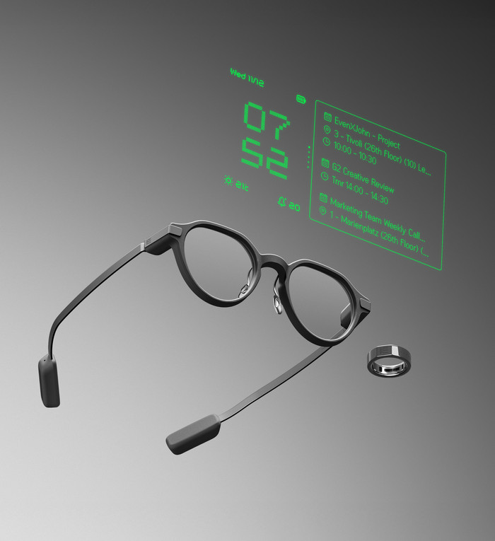 EvenRealities Even G2A Smart Glasses Brown product in use