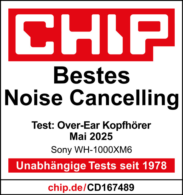 Sony WH-1000XM6 Blau + BlueBuilt Quick-Charge-Ladegerät produkt in gebrauch