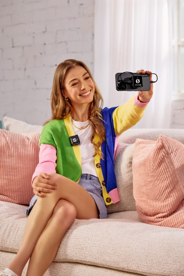 RODE Wireless ME Transmitter product in use