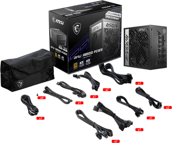 MSI MPG A850G PCIE5 zubehör